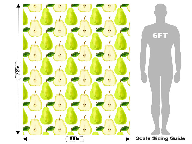 Chartreuse Hood Fruit Vehicle Wrap Scale~Rwraps Series 914 Chartreuse Hood Fruit Measurements~1
