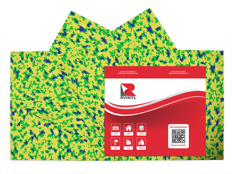 chartreuse liquor pixel Craft Vinyl Sheet Pack