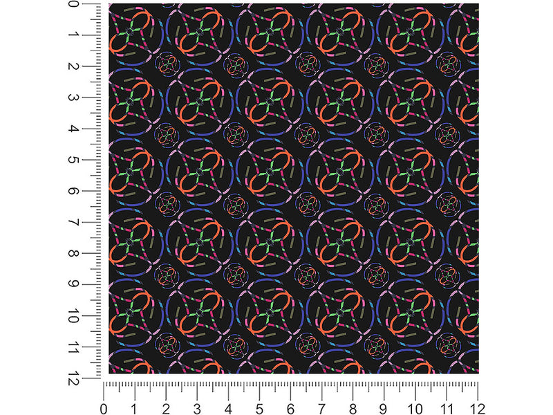 chasing night abstract geometric 1ft x 1ft Craft Sheets
