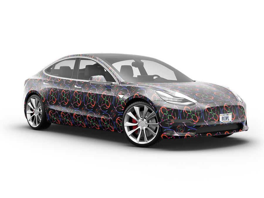 Chasing Night Abstract Vehicle Vinyl Wrap
