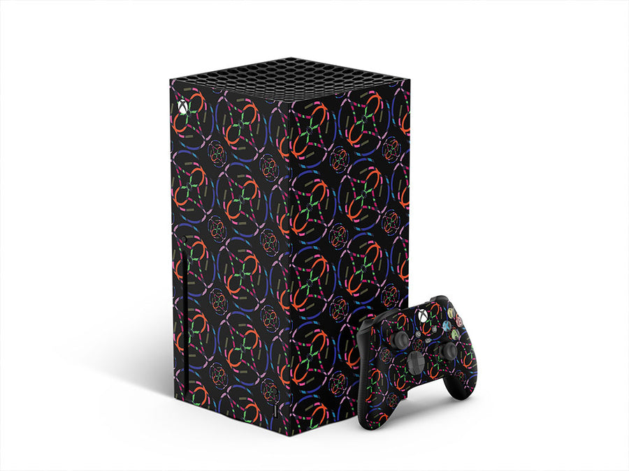 chasing night abstract geometric XBOX DIY Decal
