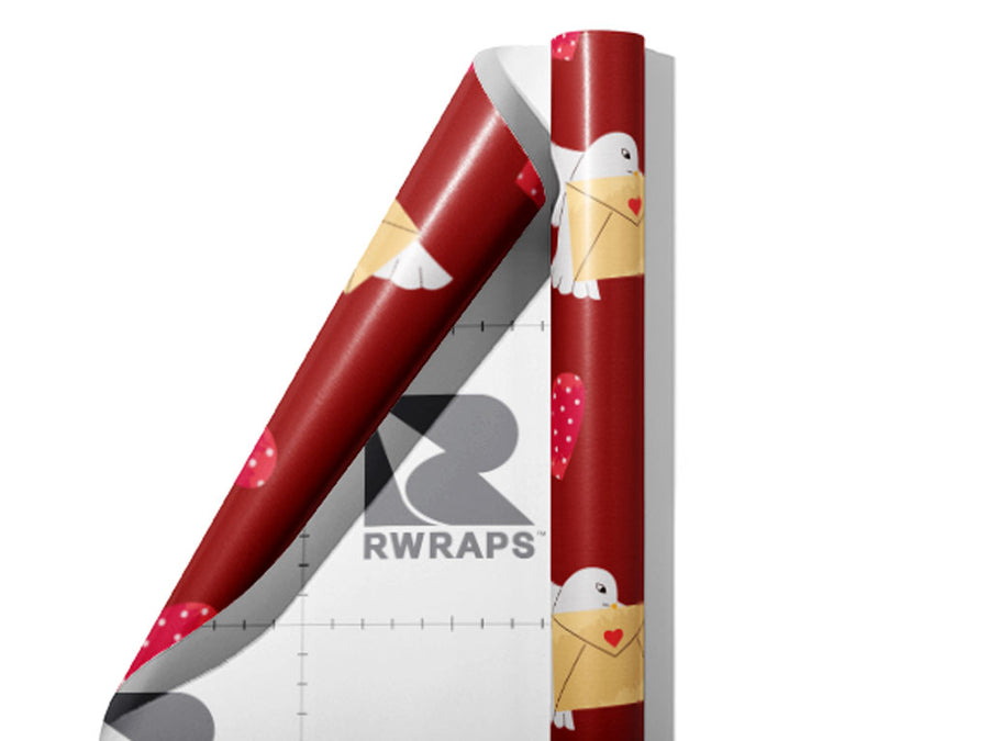 Chaste Love Birds Wrap Film Sheets~Rwraps Series 914 Chaste Love Birds Scrolled Sheet~3