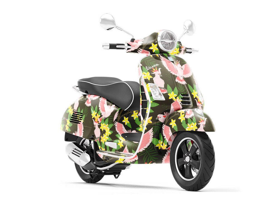 Chatty Cathy Birds Vespa Scooter Wrap Film