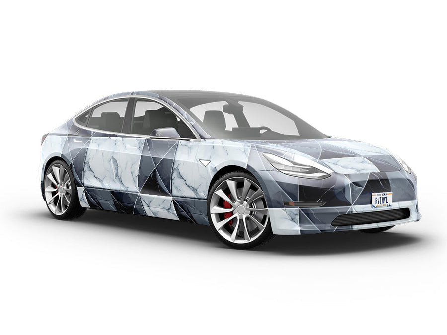 Checkerboard Deviations Tile Vehicle Vinyl Wrap