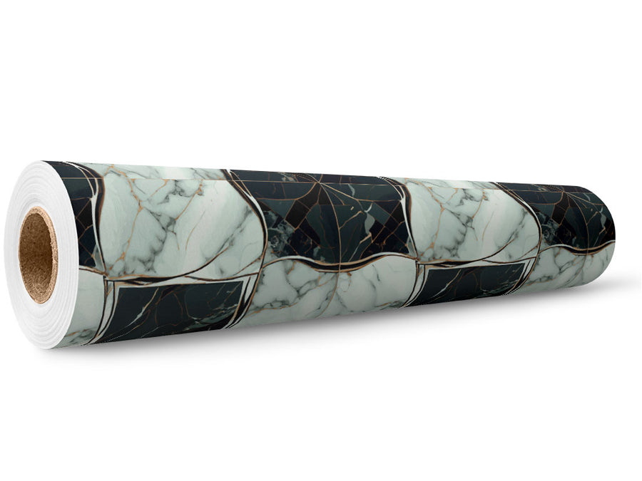 Checkered Flower Tile Wrap Film Wholesale Roll~Rwraps Series 914 Digitally Printed Vinyl Roll~5