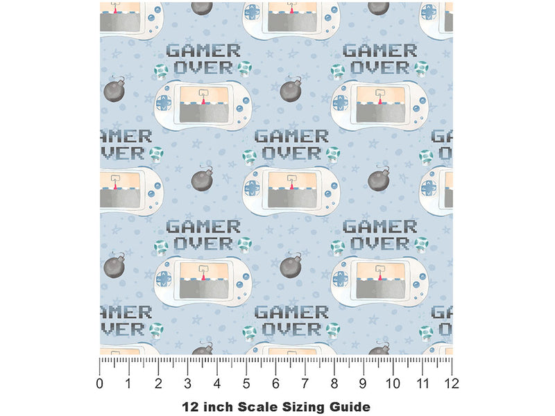 Checkpoint Missed Gaming Vinyl Film Pattern Size 12 inch Scale~Rwraps Checkpoint Missed Gaming Sizing Chart~2