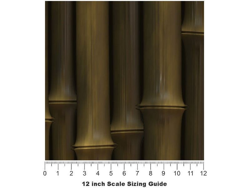 Cheeky Chusquea Bamboo Vinyl Film Pattern Size 12 inch Scale~Rwraps Cheeky Chusquea Bamboo Sizing Chart~2