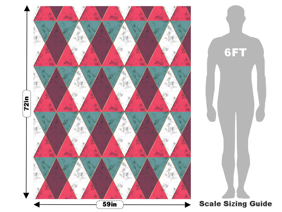 Cherry Hourglass Tile Vehicle Wrap Scale~Rwraps Series 914 Cherry Hourglass Tile Measurements~2