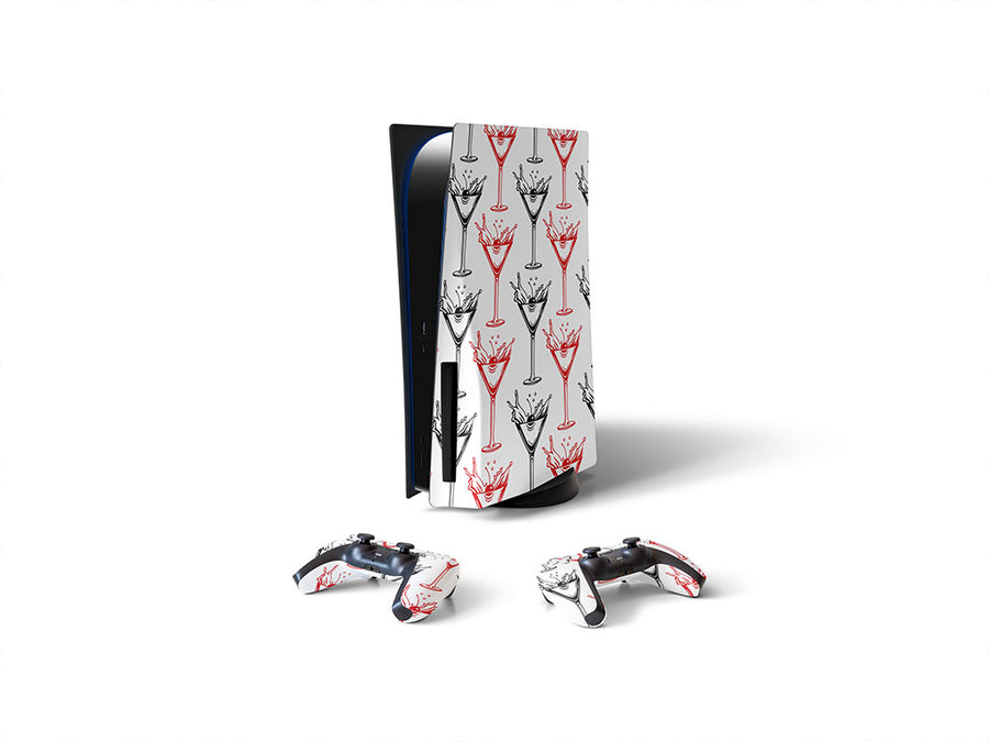 cherry splash alcohol Sony PS5 DIY Skin