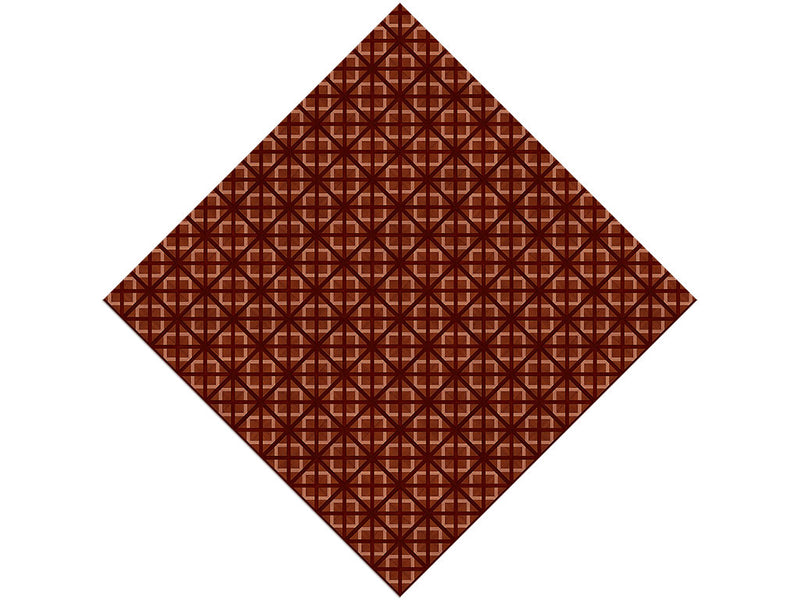 Cherry Stain Wooden Parquet Vinyl Wrap Pattern