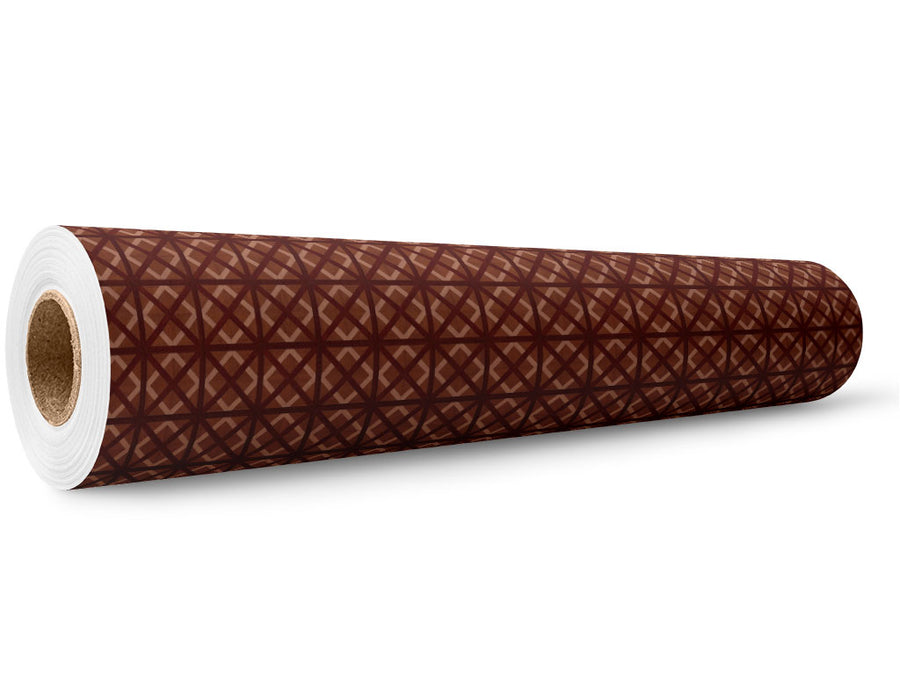 Cherry Stain Wooden Parquet Wrap Film Wholesale Roll~Rwraps Series 914 Digitally Printed Vinyl Roll~5
