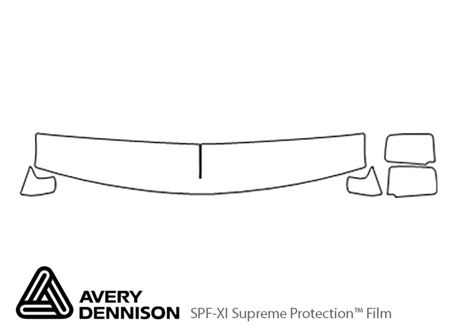 astro Avery Dennison Clear Bra Hood Precut PPF Diagram