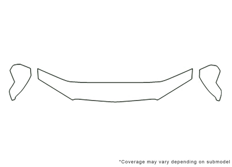 avalanche 3M Clear Bra Hood Precut PPF Diagram