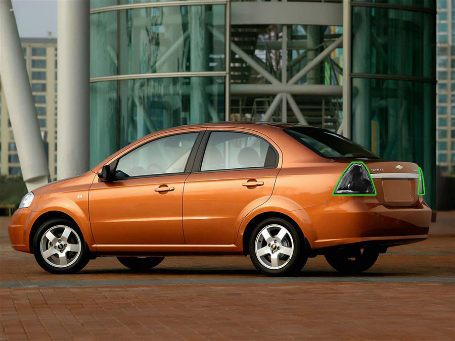 aveo (sedan) Tail Light Tint Installation Points