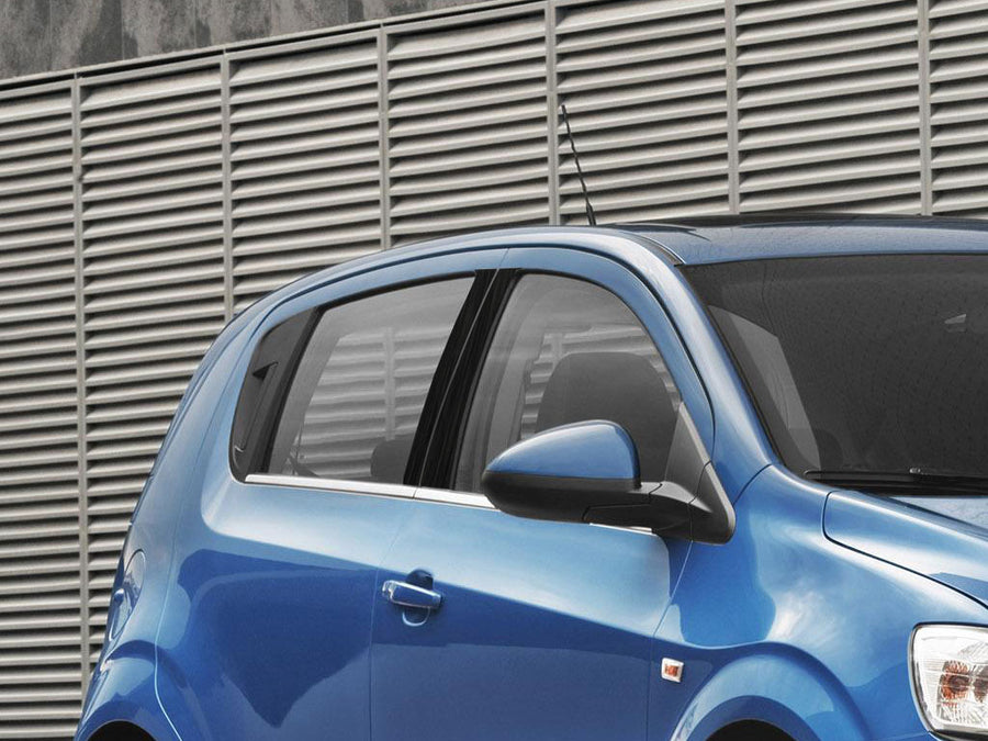 chevrolet aveo 2009-2011 (aveo5) Brushed Aluminum Black Pillar Cover Diagram