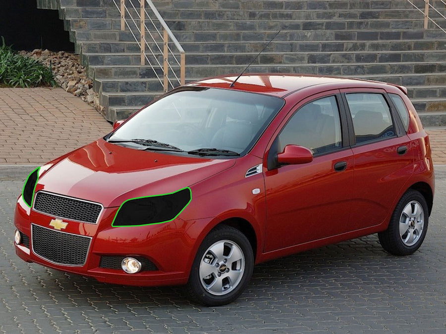 chevrolet aveo 5 2007-2008 Headlight Tint Location