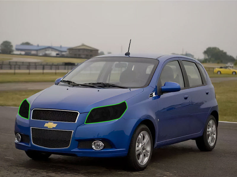 chevrolet aveo 5 2009-2011 Headlight Tint Location