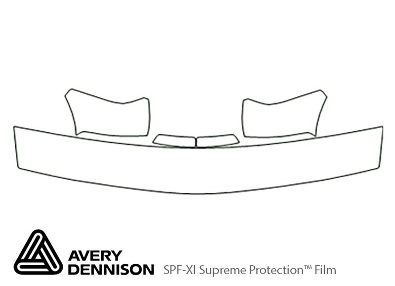 blazer Avery Dennison Clear Bra Hood Precut PPF Diagram