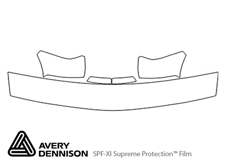 blazer Avery Dennison Clear Bra Hood Precut PPF Diagram