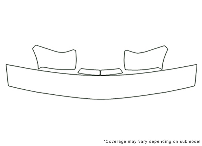 blazer Avery Dennison Clear Bra Hood Precut PPF Diagram