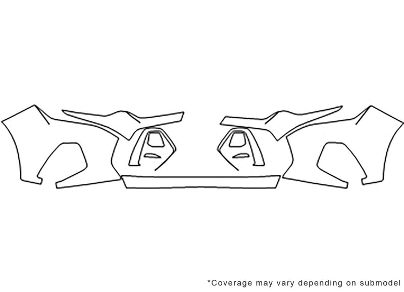 blazer Avery Dennison Clear Bra Bumper Precut PPF Diagram