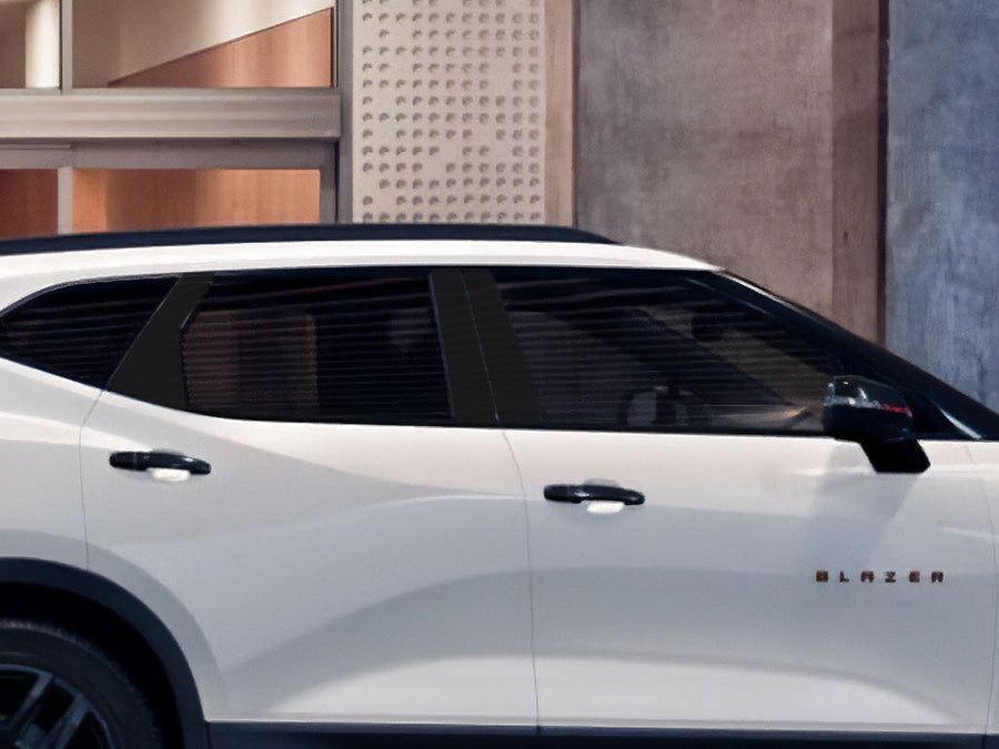chevrolet blazer 2019-2023 Gloss Black Pillar Cover Diagram