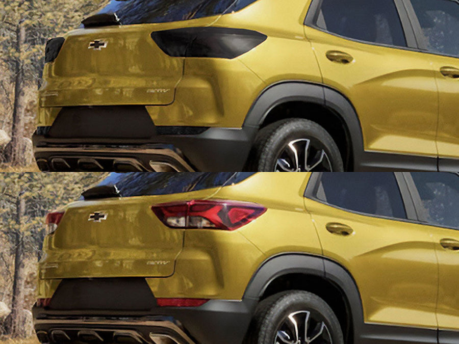 blazer Before and After Smoked Taillights