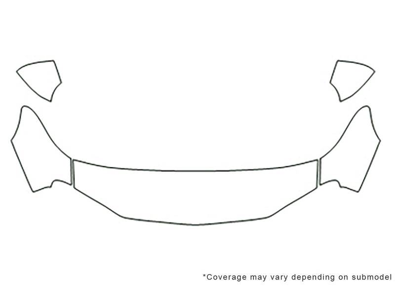 camaro 3M Clear Bra Hood Precut PPF Diagram