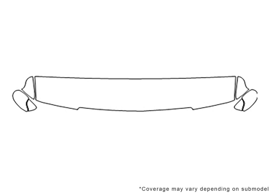 caprice 3M Clear Bra Hood Precut PPF Diagram