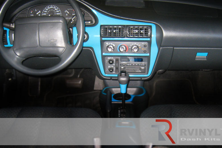 Blue Custom Dash Kit~Chevrolet Cavalier Custom Dash Trim Kit~2