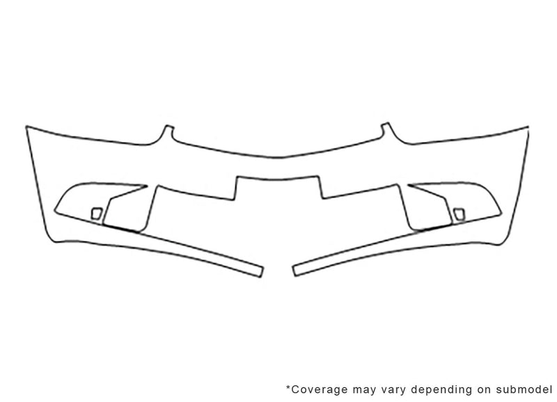 cavalier 3M Clear Bra Bumper Precut PPF Diagram