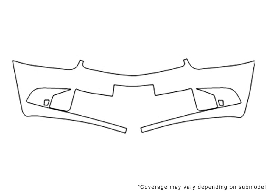 cavalier 3M Clear Bra Bumper Precut PPF Diagram
