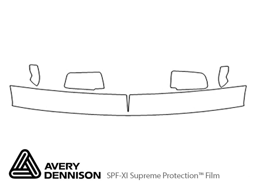 ck Avery Dennison Clear Bra Hood Precut PPF Diagram