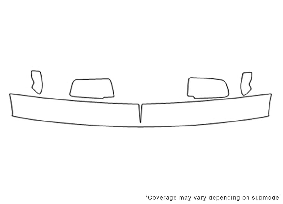 ck 3M Clear Bra Hood Precut PPF Diagram