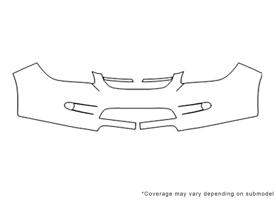 cobalt Avery Dennison Clear Bra Bumper Precut PPF Diagram