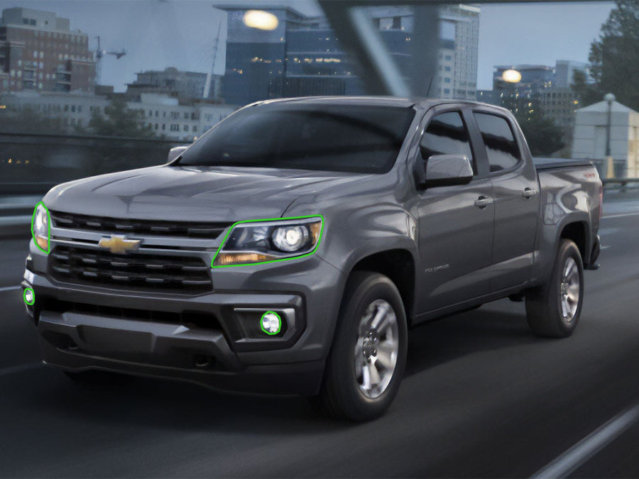 chevrolet colorado 2015-2022 Headlight Protection Installation Location