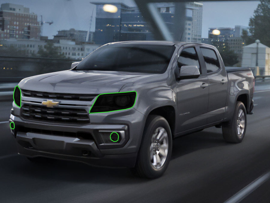 chevrolet colorado 2015-2022 Headlight Tint Location