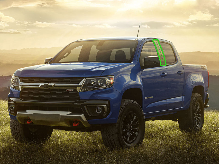 chevrolet colorado 2023-2024 Pillar Post Trim Installation Location