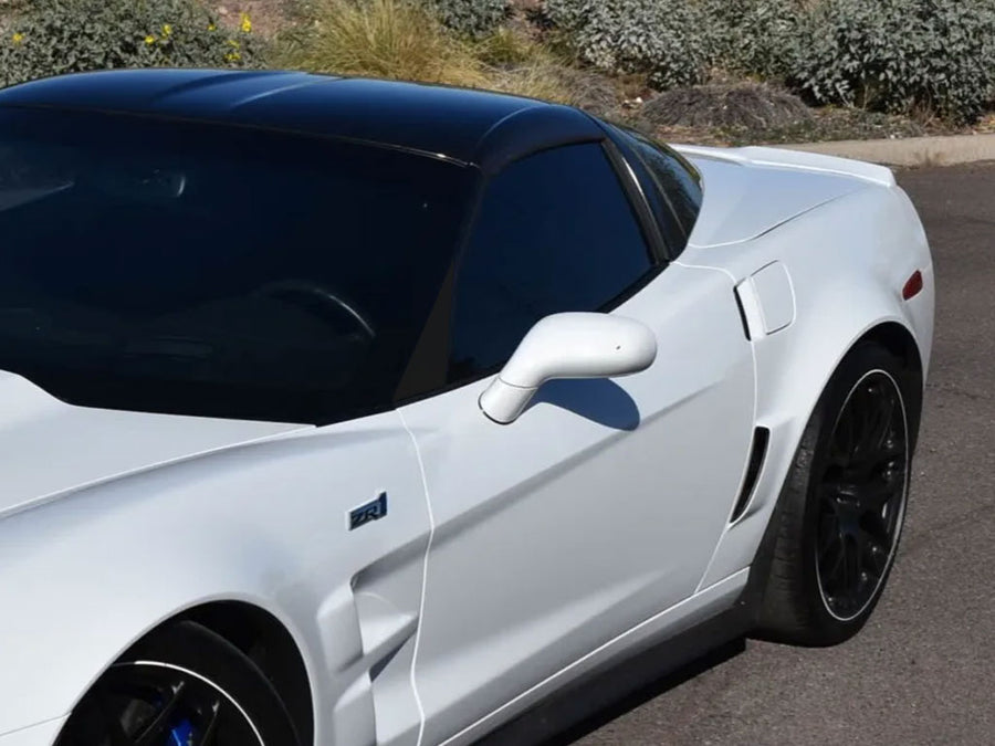 chevrolet corvette 2005-2010 Matte Black Pillar Cover Diagram