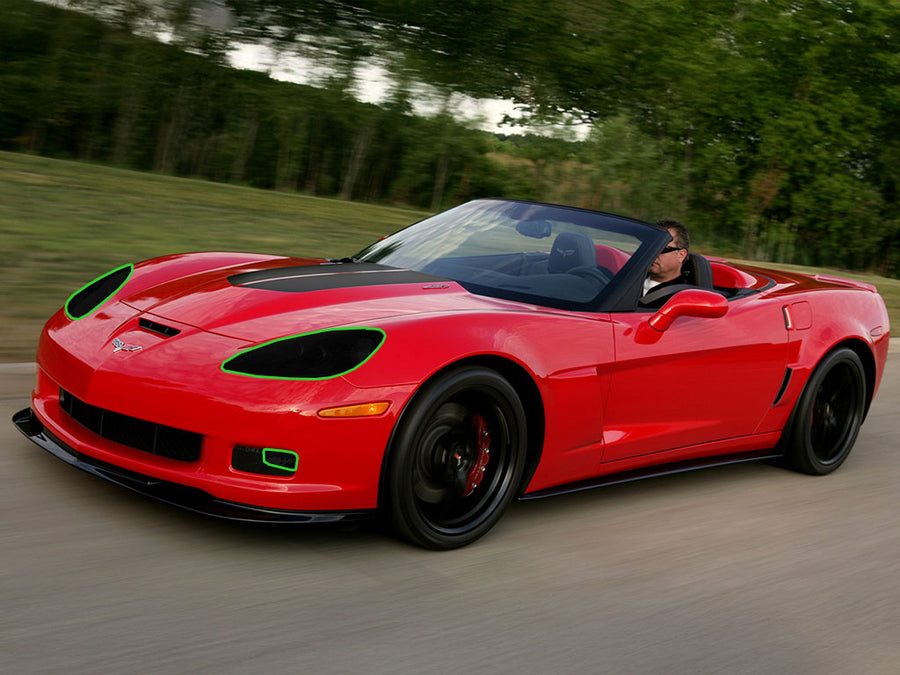 chevrolet corvette 2005-2013 Headlight Tint Location
