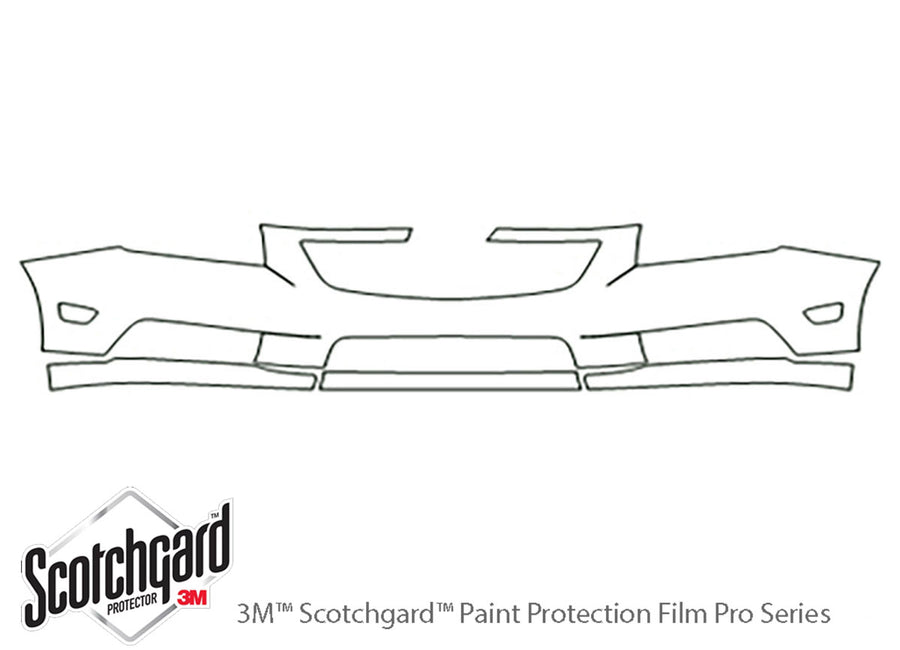 cruze 3M Clear Bra Bumper Precut PPF Diagram