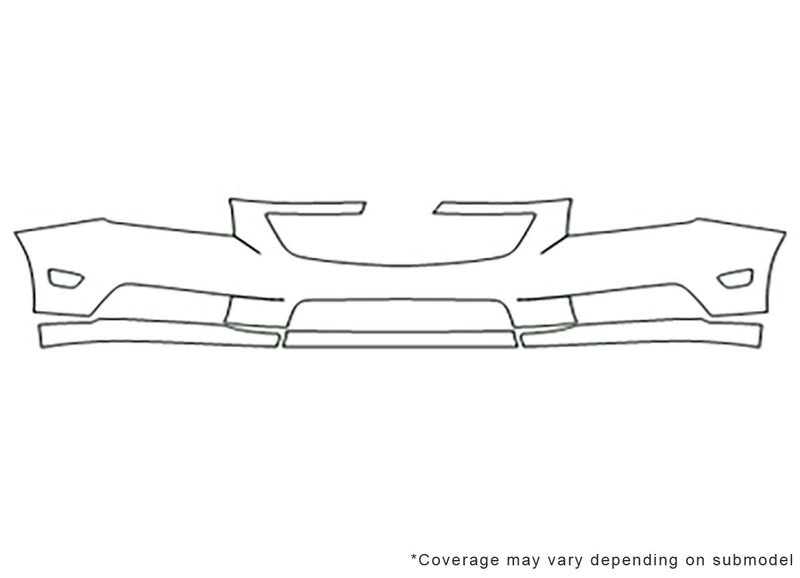 cruze 3M Clear Bra Bumper Precut PPF Diagram