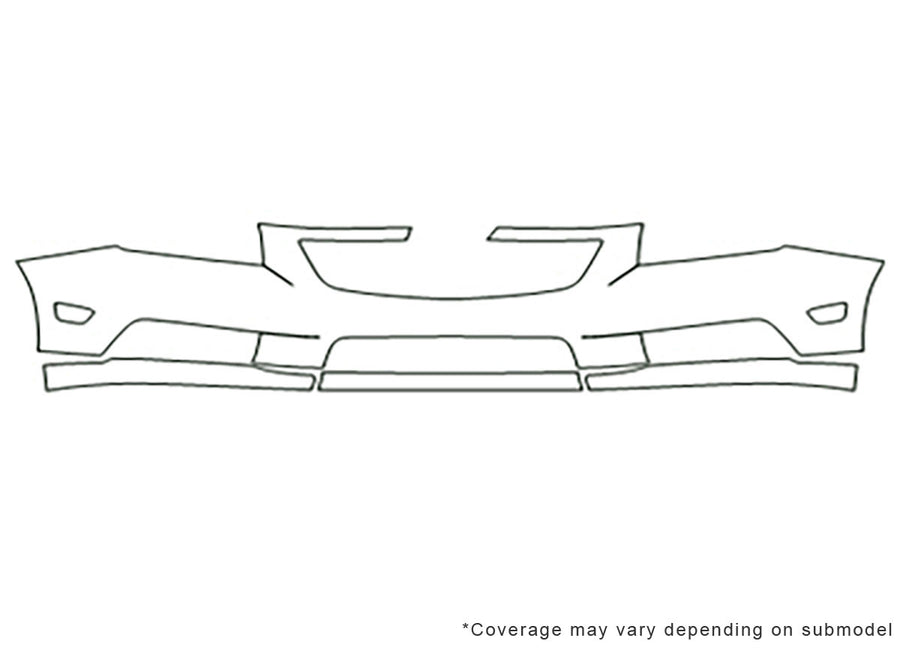 cruze 3M Clear Bra Bumper Precut PPF Diagram