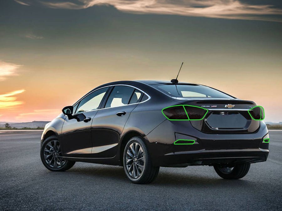 cruze (sedan) Tail Light Tint Installation Points
