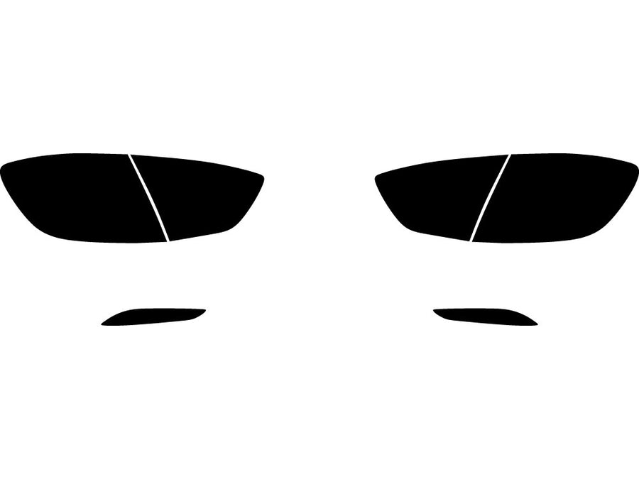 cruze (sedan) Precut Tail Light Tint Diagram