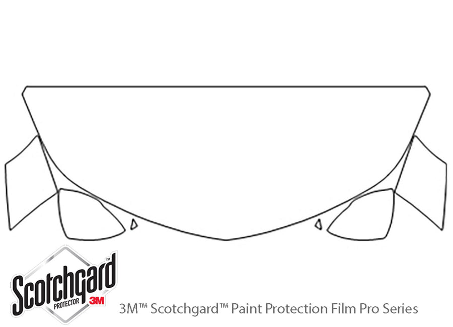 cruze 3M Clear Bra Hood Precut PPF Diagram