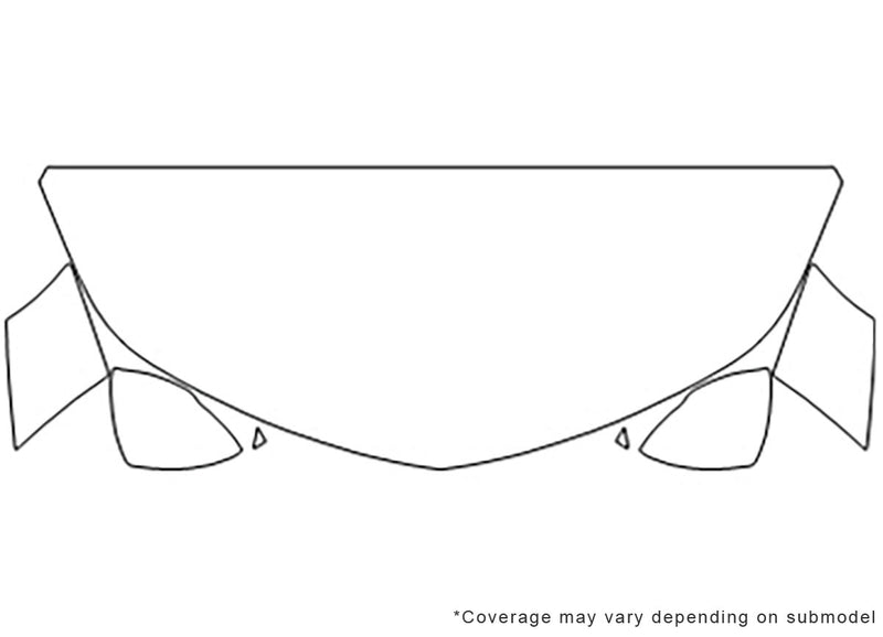 cruze 3M Clear Bra Hood Precut PPF Diagram