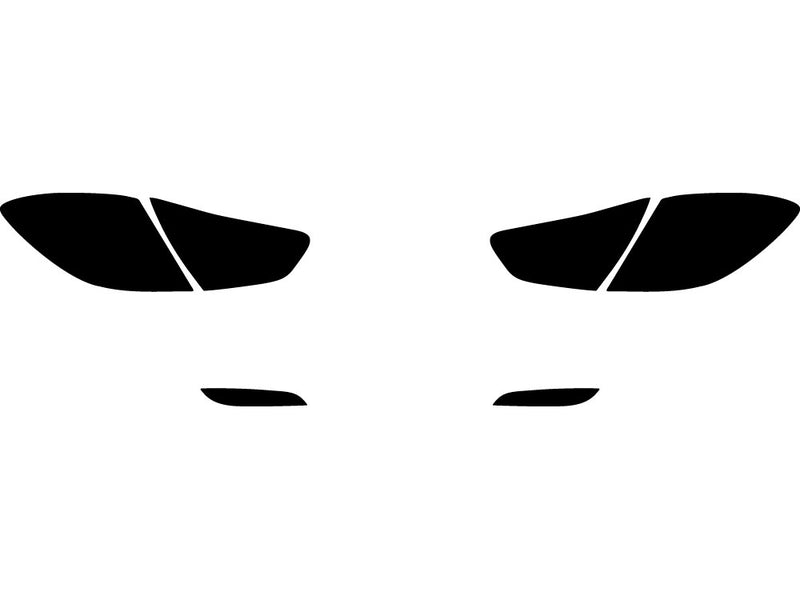 cruze (hatchback) Precut Tail Light Tint Diagram