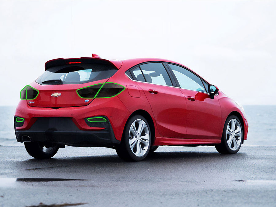 cruze (hatchback) Tail Light Tint Installation Points
