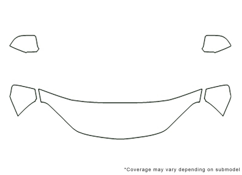 equinox 3M Clear Bra Hood Precut PPF Diagram
